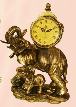 Часы настольные "Слоны"