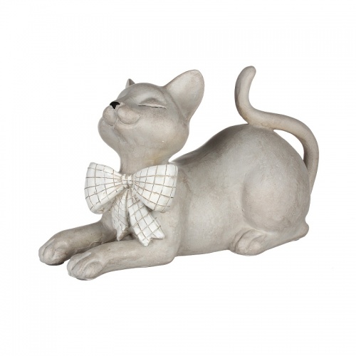 Статуэтка кошка с бантиком